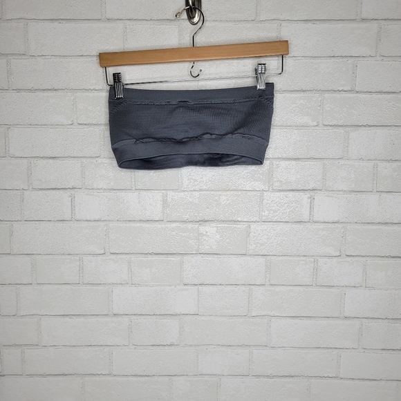 Unbranded Gray Stretchy Bandeau Bra Top - Picture 3 of 3
